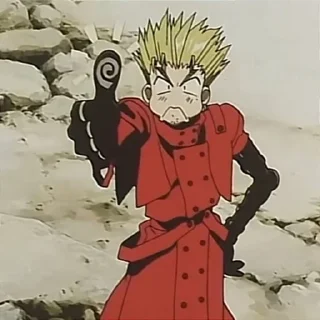 👍 emoji trigun Telegram sticker 16 of 17