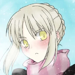 😳 emoji Salter (Fate) by @Dzha_Bog Telegram sticker 24 of 41