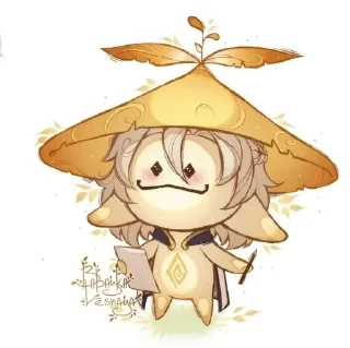 Sticker from Albedo!!