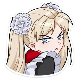 😡 emoji Анечка без текста @stickers_vk Telegram sticker 4 of 48
