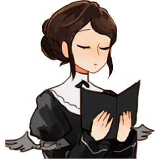 📖 emoji Горничная @nysticks Telegram sticker 12 of 18
