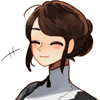 🙂 emoji Горничная @nysticks Telegram sticker 8 of 18