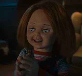 🤭 emoji Here's Chucky! Telegram sticker 24 of 45