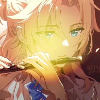 🌼 emoji ⊹‌ °   𝆺𝅥 ᴀʟʙᴇᴅᴏ   𓆪  𝆺𝅥 @genshin_st1ckers Telegram sticker 19 of 55