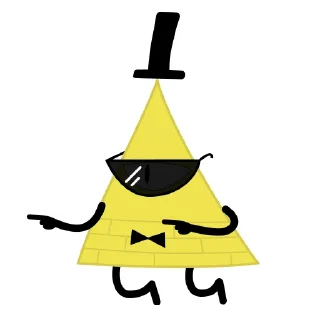 😎 emoji Bill Cipher Telegram sticker 18 of 40