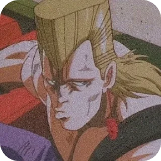 🙄 emoji 🤺Polnareff and Kakyoin 🍒 Telegram sticker 18 of 50