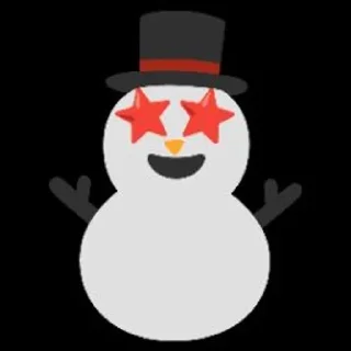 ⛄️ emoji ☃️snowman Telegram sticker 1 of 11