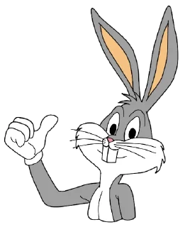 👍 emoji Bugs Bunny 4 Telegram sticker 15 of 120