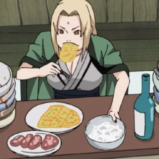 💚 emoji Цунаде-сама Telegram sticker 11 of 48