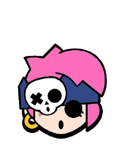 😰 emoji Penny Pins @BrawlStarsStik Telegram sticker 8 of 18