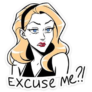 🤨 Элинор и Джордж • @TgSticker, Telegram sticker 7 of 48