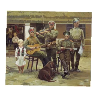 🎻 emoji Белая Армия Telegram sticker 7 of 19