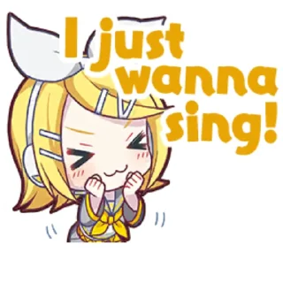 😊 emoji Kagamine Rin! ` @oksyeva Telegram sticker 6 of 120