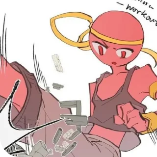 😠 Красный абобус, стикер Telegram 10 из 37