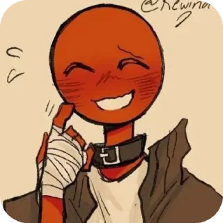 😚 Красный абобус, стикер Telegram 12 из 37