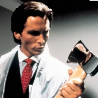 🪓 emoji american psycho Telegram sticker 5 of 20
