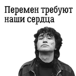✊ emoji Цой жив! Telegram sticker 19 of 24
