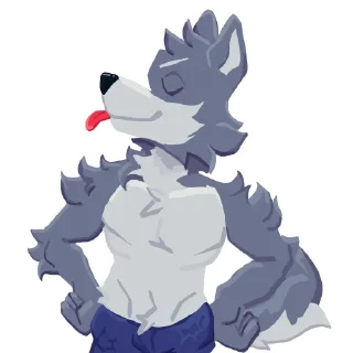 🐺 emoji snixxyy wolf Telegram sticker 11 of 16