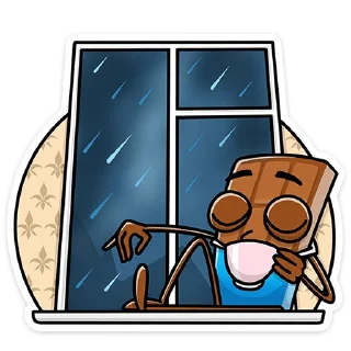 ☔️ emoji Чоко - @stickers_vk Telegram sticker 24 of 48