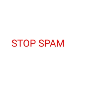 Sticker from Stop spam