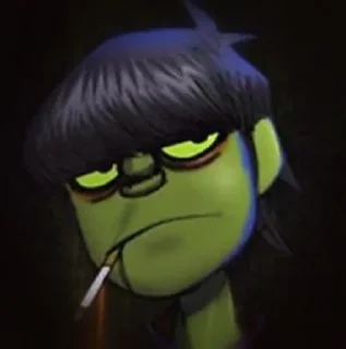 😕 emoji Murdoc Telegram sticker 22 of 40