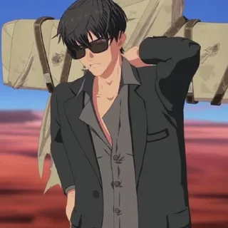 🕶 emoji Nicholas D. Wolfwood Telegram sticker 18 of 120