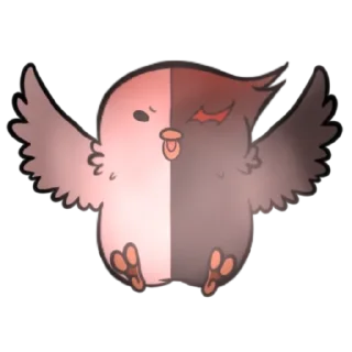 🌟 emoji Monocrow @orangedanganronpa Telegram sticker 6 of 11