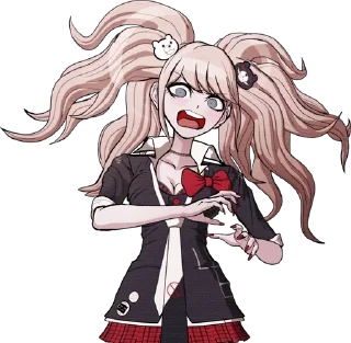 😧 emoji Junko Enoshima @M4kosSt1ck Telegram sticker 11 of 60