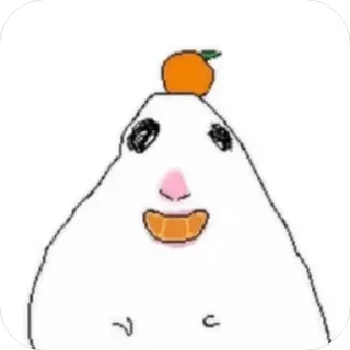 🍊 emoji Hamsterbyrawraw Telegram sticker 2 of 31