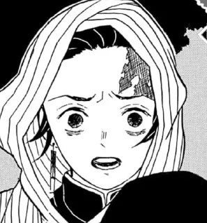 😰 emoji ｡･:*:･ﾟ’☆Tanjiro Kamado｡･:*:･ﾟ’☆ Telegram sticker 19 of 120