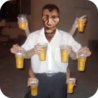 🍺 emoji no im not a human: @fStikBot Telegram sticker 15 of 51