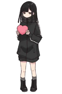 😳 emoji @dangokimochi Yurudara-chan & Yurudara-kun Telegram sticker 15 of 46