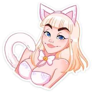 😐 emoji Кошечка Каталина :: @stickroom Telegram sticker 17 of 48