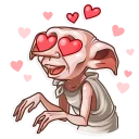 😍 emoji Dobby Telegram sticker 20 of 20
