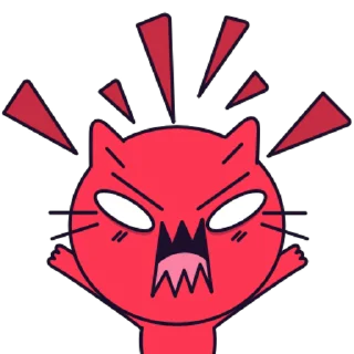 🤬 emoji chaos cat Telegram sticker 6 of 15