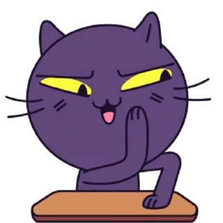 🤫 emoji chaos cat Telegram sticker 7 of 15