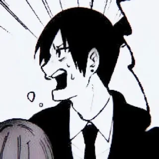 🤬 emoji Aki Hayakawa [ @anime_sticks ] Telegram sticker 15 of 45