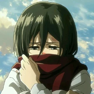 ❄️ emoji Mikasa Ackerman Telegram sticker 6 of 24