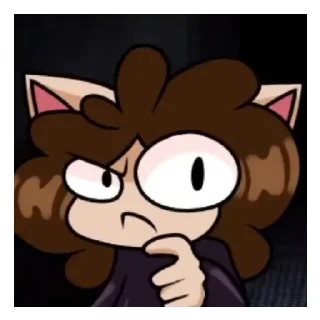 🤔 emoji Лапы вверх, это creepy cat! Telegram sticker 13 of 25