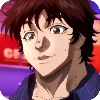 🙂 emoji Baki Hanma ➩ @Earth928B Telegram sticker 8 of 50