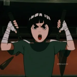 👊 rock lee!!🍃❤️, Telegram sticker 12 of 30