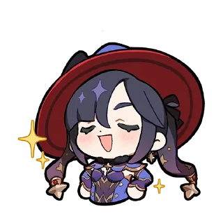 😌 emoji Genshin Impact Stickers Telegram sticker 22 of 120