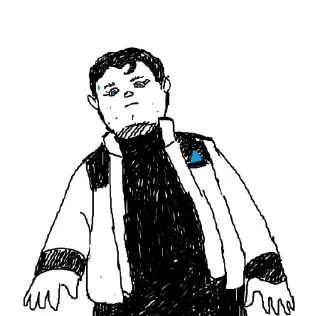 😐 emoji autiaconart dbh Telegram sticker 12 of 35