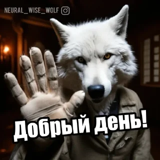 Sticker from @neural_wise_wolf набор #1