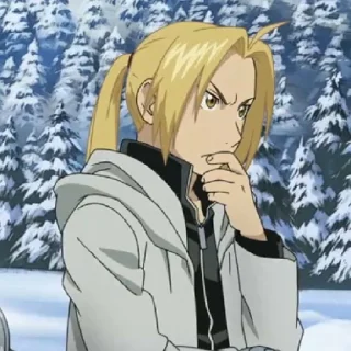 🤔 emoji Эдвард Элрик Telegram sticker 19 of 23