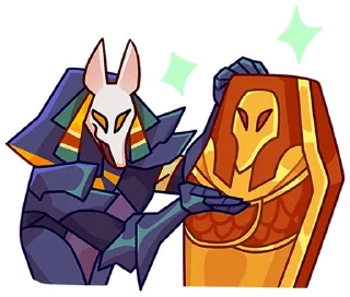 ⚰ emoji Анубис и Ра без текста @TgSticker Telegram sticker 17 of 97