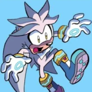 😨 emoji Silver the hedgehog by @sonic_the_hednehog Telegram sticker 10 of 77