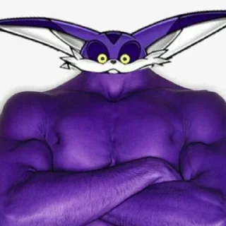 💪 emoji Big the cat by @sonic_the_hednehog Telegram sticker 15 of 40