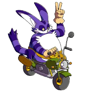 ✌️ emoji Big the cat by @sonic_the_hednehog Telegram sticker 5 of 40