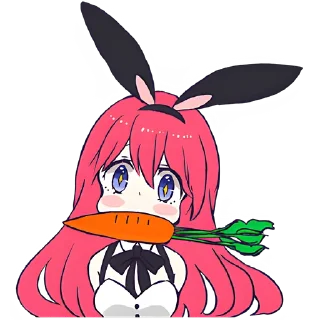 🥕 emoji Девочка-кролик @Nyasticks Telegram sticker 21 of 41